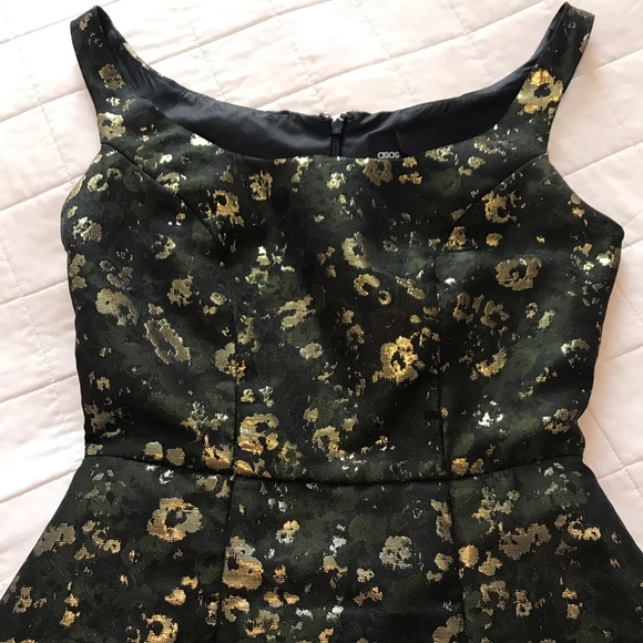 Formal cocktail brocade mini dress - Picture 3 of 3